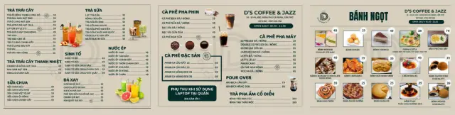 Menu D’s Coffee & Jazz Cần Thơ có gì nổi bật?