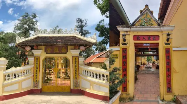 Cổng tam quan đặc trưng