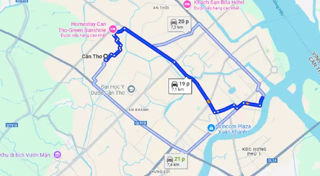 Maps Chùa Ông Cần Thơ