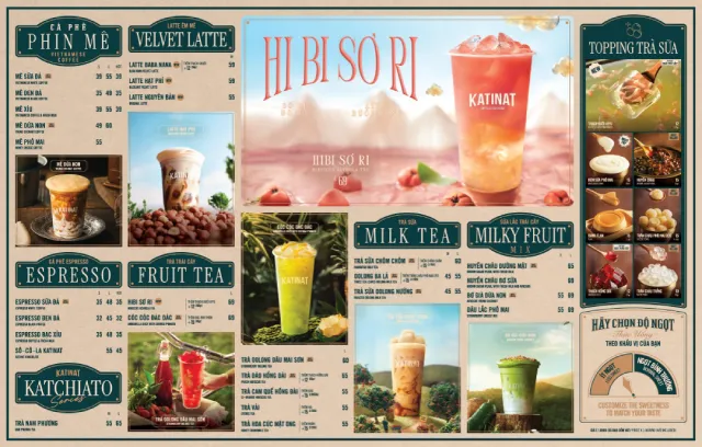 Cập nhật Menu Katinat Cần Thơ