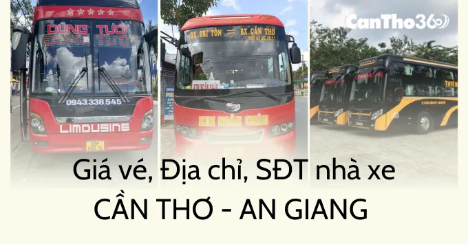 Giá vé, Địa chỉ, SĐT nhà xe Cần Thơ đi An Giang mới nhất 2026