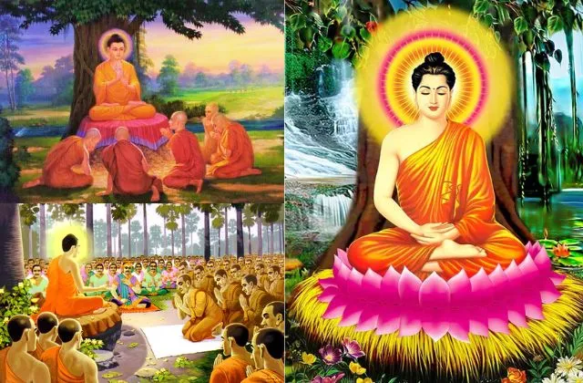 Bức tường kể về cuộc đời của Đức Phật Thích Ca 