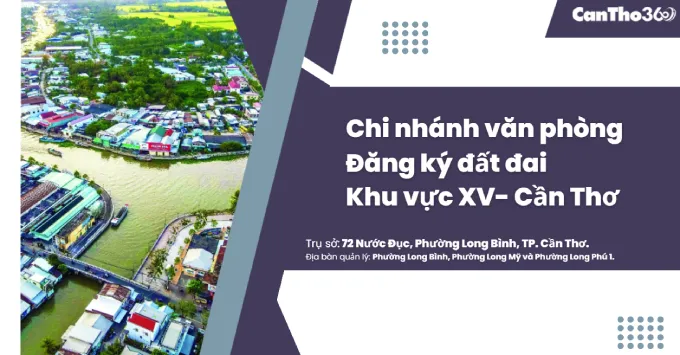 Chi nhánh văn phòng đăng ký đất đai khu vực XV - Cần Thơ 2026