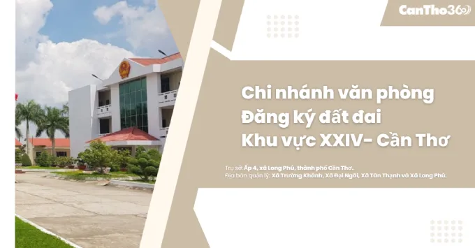Chi nhánh Văn phòng Đăng ký đất đai khu vực XXIV - Cần Thơ 2026