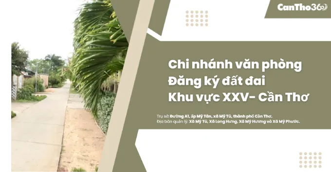 Chi nhánh Văn phòng Đăng ký đất đai khu vực XXV - Cần Thơ 2026